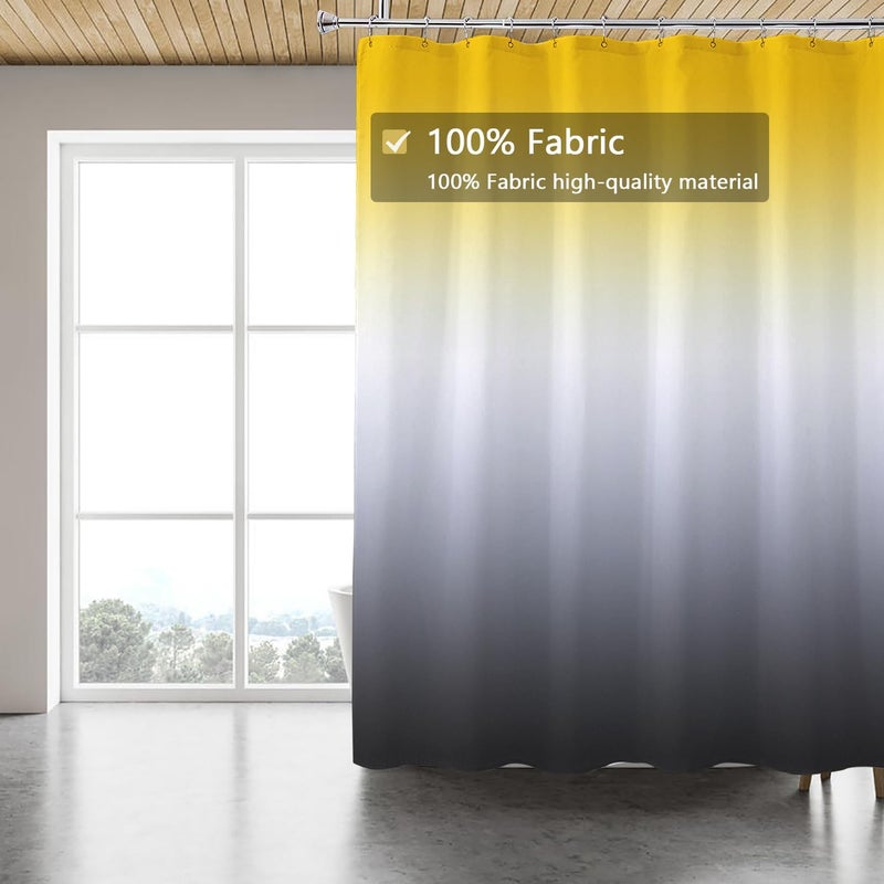 LLSCL Fabric Shower Curtain Liner with Magnets, Waterproof Hotel Quality, 72 x 72 Machine Washable - Image 5